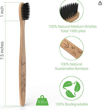 Load image into Gallery viewer, Bamboo Cotton 3&quot; Swabs (800 units) &amp; Bamboo Toothbrush (8 units) with Soft Bristles - Biodegradable Swabs &amp; Toothbrush Set. Eco Friendly, Recyclable Cotton Buds for Ear Cleaning

