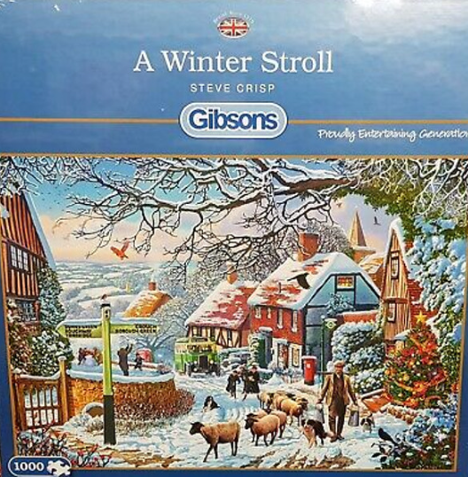 A Winter Stroll - Gibson Puzzle 1000 Pieces  - DAMAGE BOX