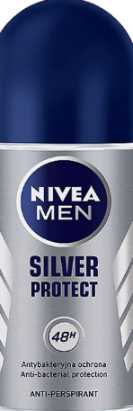 Nivea For Men Silver Protect Deodorant Roll-On (Bundle of 3) ★★★★★