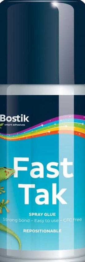 Bostik Fast Tak Adhesive Spray Can Repositionable 150ml