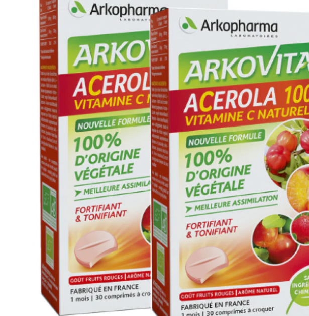 Arkopharma Arkovital Acerola 1000 Toning supplement - 2 Pack - EXP 03/2024