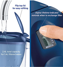 Load image into Gallery viewer, BRITA Marella XL water filter jug for reduction of chlorine, limescale and impurities, Includes 1 x MAXTRA+ filter cartridges, 3.5L - CLEAR
