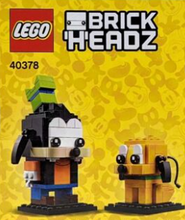 Load image into Gallery viewer, Lego Brick Headz - 40378 Goofy &amp; Pluto Figures
