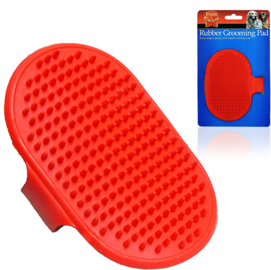 Pride and Groom - Rubber Grooming Pad - RED