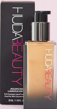 Load image into Gallery viewer, HUDA BEAUTY #FAUXFILTER LUMINOUS MATTE COVERAGE FOUNDATION 35ML - CREME BRULEE
