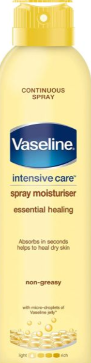 Vaseline Spray & Go Essential Healing Body Moisturiser 190ml