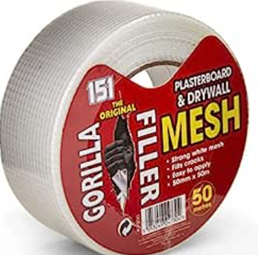 Gorilla Filler Plasterboard & Drywall Mesh Tape 50m