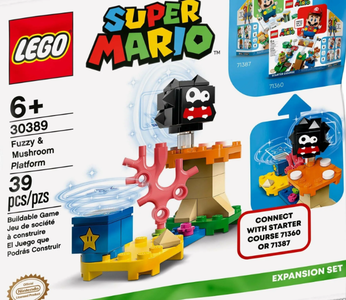 LEGO Super Mario 30389 Fuzzy & Mushroom Platform Polybag