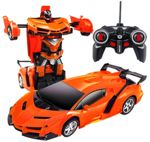 Load image into Gallery viewer, RS Cars, One Key Transormable Car, Remote Control Car Robot Deformation Toy for Kids Boys Girls - 1Drifting-Orange
