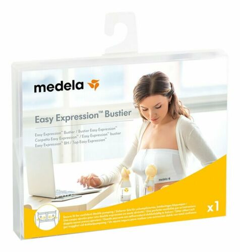 Medela Expression Bustier, Hands Free breast milk pumping Bra Medium