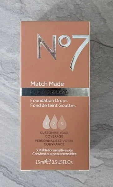 Boots No7 Match Made Custom Blend Foundation Drops - Wheat 15ml